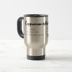 BUT FIRST COFFEE ORDER LATTE MOCHA CAPPUCCINO LOVE TRAVEL MUG