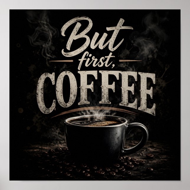 But first coffee poster (Front)