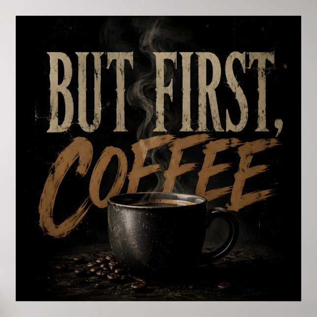 But first coffee poster (Front)