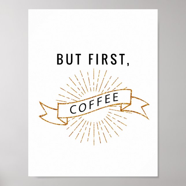 But First, Coffee Poster (Front)