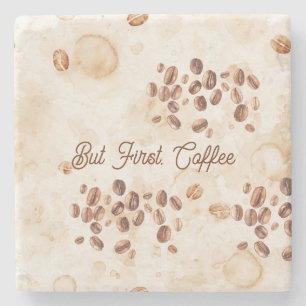 But First, Coffee Stone Coaster