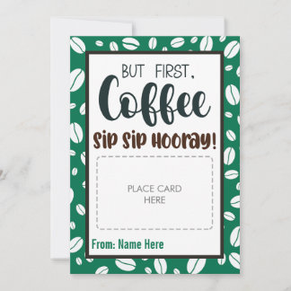 But First Coffee Teacher Gift Card Holder