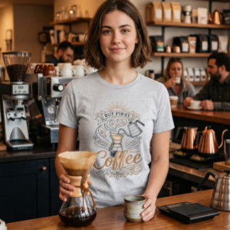 But First Coffee Tri-Blend Shirt