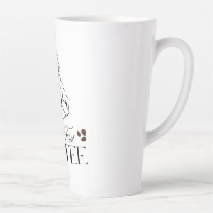 But First Coffee White Large 17 oz Latte Mug