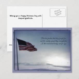 But for Freedom Fought  ... Veterans Day Postcard