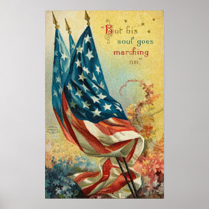 But His Soul Goes Marching On Poster