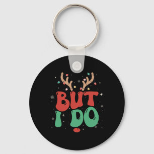 But I Do Christmas Xmas Lights Pj Couples Reindeer Key Ring