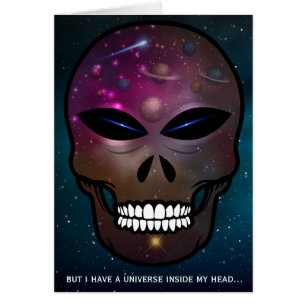 but i have a universe inside my head Blank Card