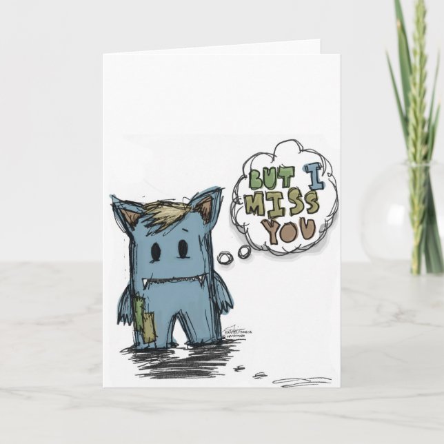 But I Miss You Card (Front)