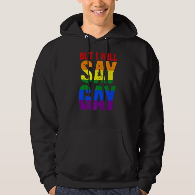 But I Will Say Gay Lgbtq Hoodie (Front)