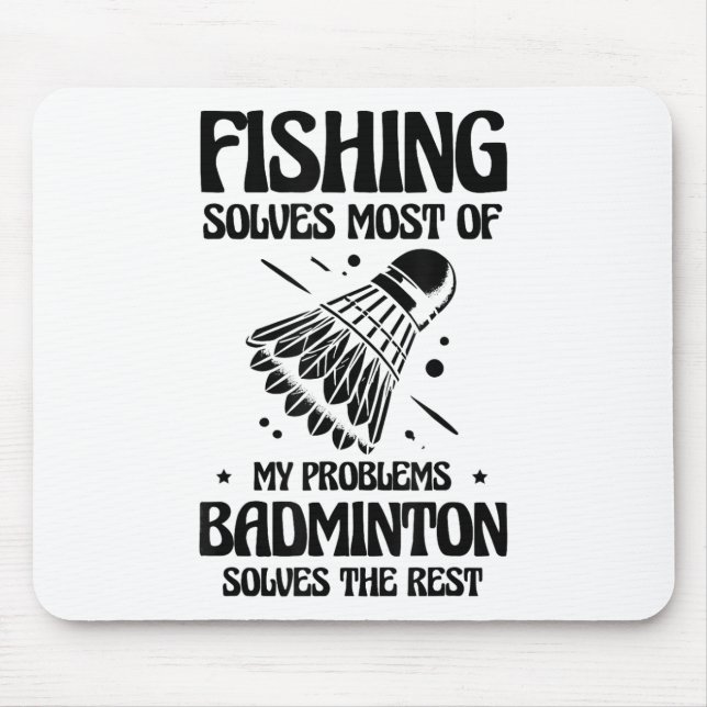 But In My Head Im Playing Badminton Player Shuttle Mouse Mat (Front)