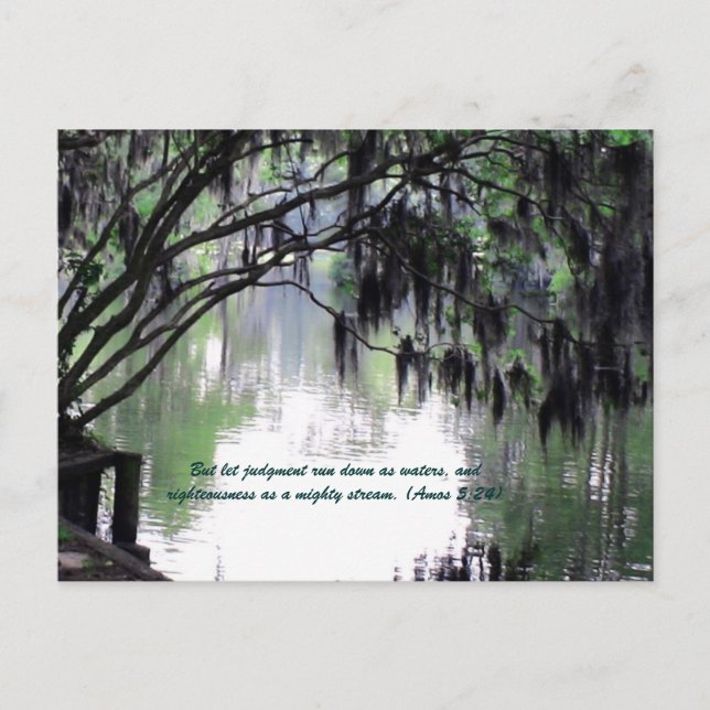 But let judgment run down as waters, and righteous postcard (Front)