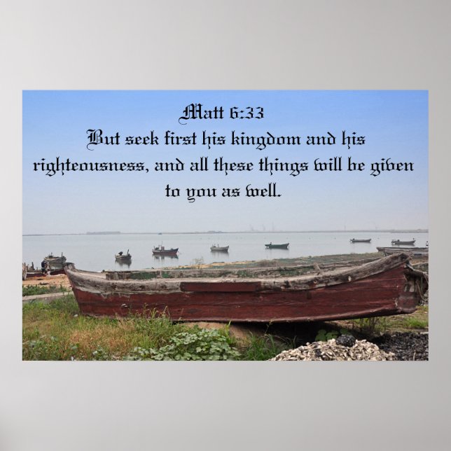 But seek first his kingdom poster (Front)