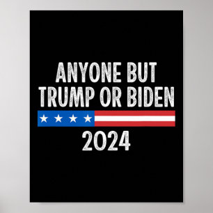 But Trump Or Biden 2024 - Vintage Style -  Poster