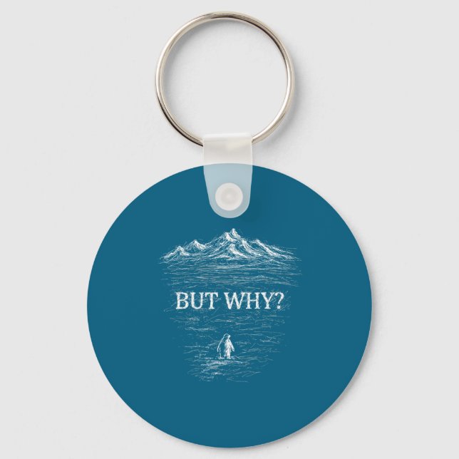 But why nihilist penguin tees  key ring (Front)