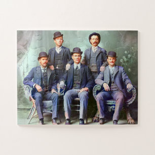 Butch Cassidy & The Sundance Kid Gang Colour Redux Jigsaw Puzzle