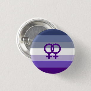 Butch Lesbian Love WLW Pride 3 Cm Round Badge