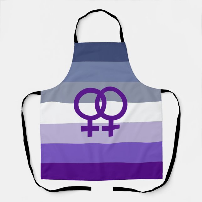 Butch Lesbian Love WLW Pride Apron (Front)