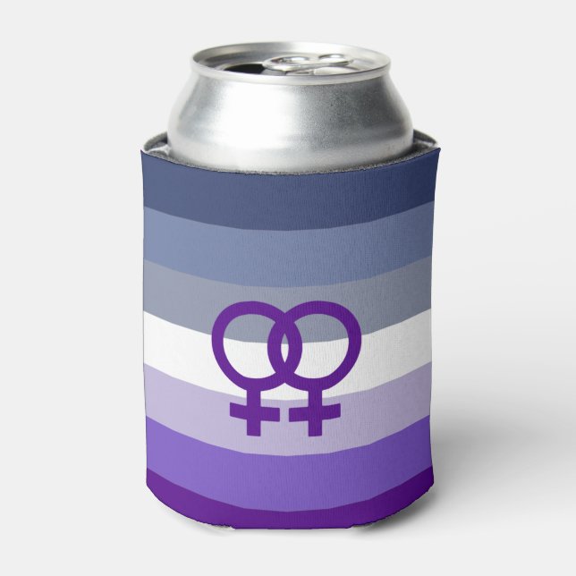 Butch Lesbian Love WLW Pride Can Cooler (Can Front)