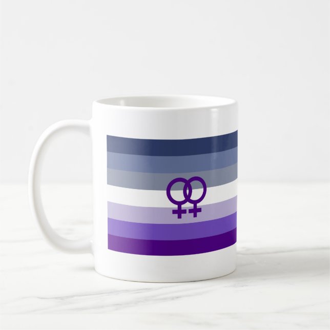 Butch Lesbian Love WLW Pride Coffee Mug (Left)
