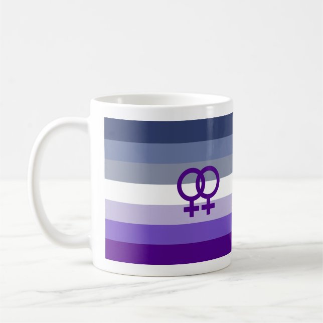 Butch Lesbian Love WLW Pride Coffee Mug (Left)