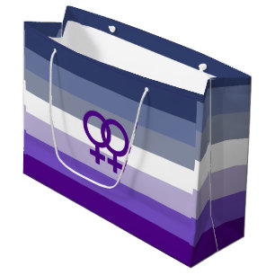 Butch Lesbian Love WLW Pride Large Gift Bag