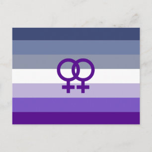 Butch Lesbian Love WLW Pride Postcard