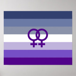 Butch Lesbian Love WLW Pride Poster