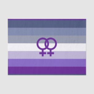 Butch Lesbian Love WLW Pride Tissue Paper