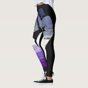 Butch Lesbian Pride Fist Leggings