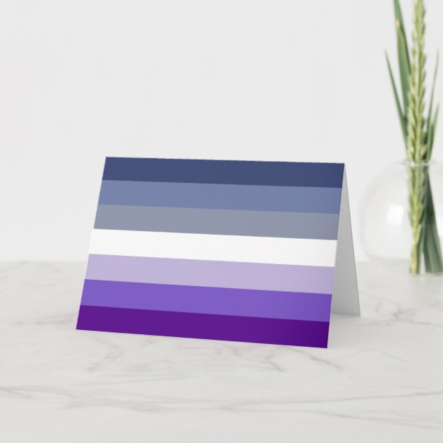 Butch Lesbian Pride Flag Card (Front)