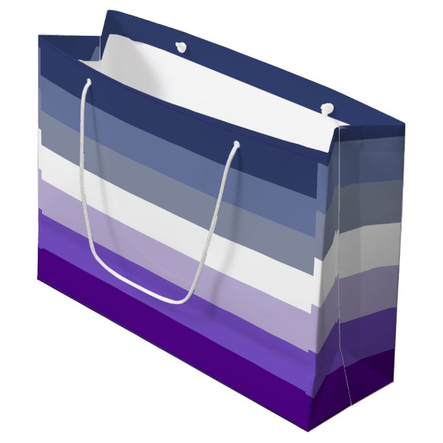 Butch Lesbian Pride Flag Large Gift Bag (Front Angled)
