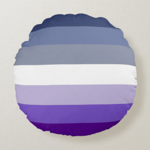 Butch Lesbian Pride Flag Round Cushion
