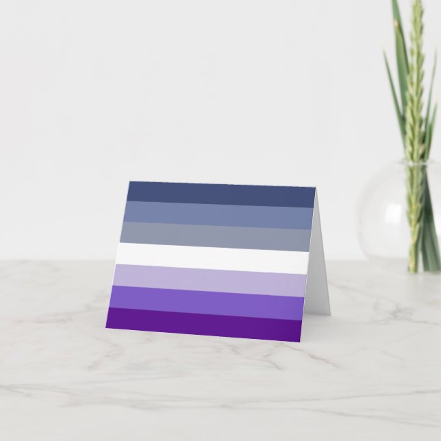 Butch Lesbian Pride Flag Thank You Card (Front)
