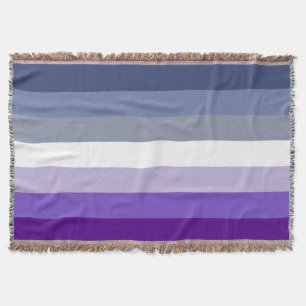 Butch Lesbian Pride Flag Throw Blanket