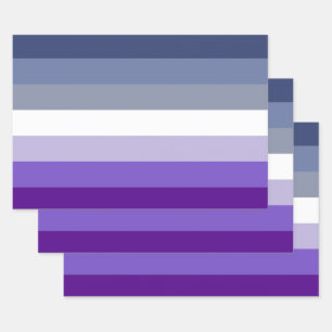 Butch Lesbian Pride Flag Wrapping Paper Sheet