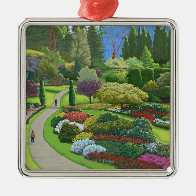 Butchart Gardens - Brentwood Bay Metal Tree Decoration (Front)
