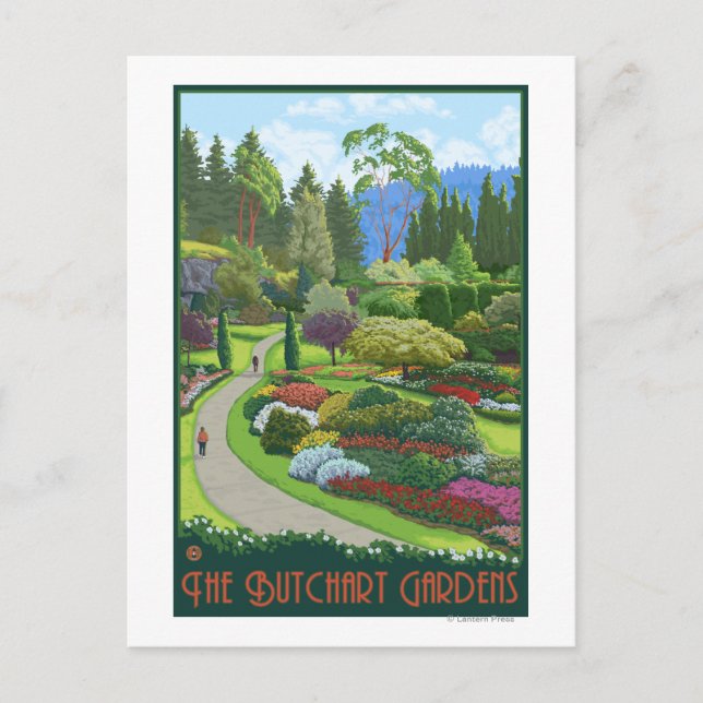 Butchart Gardens - Brentwood Bay Postcard (Front)