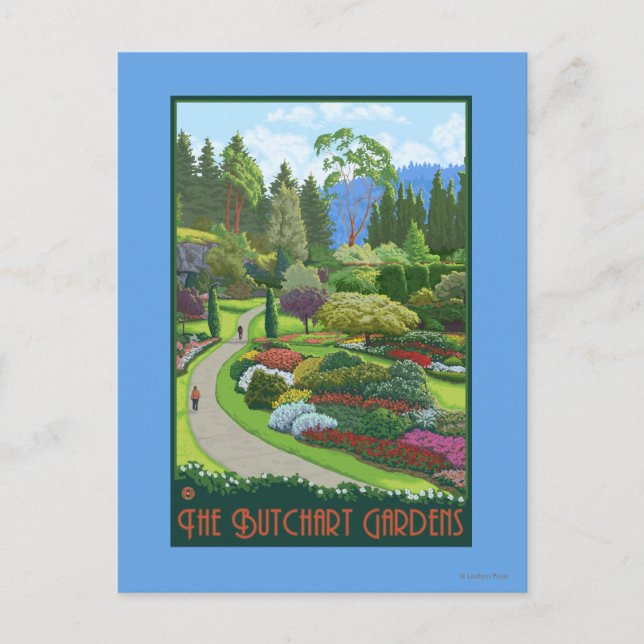 Butchart Gardens - Brentwood Bay Postcard (Front)