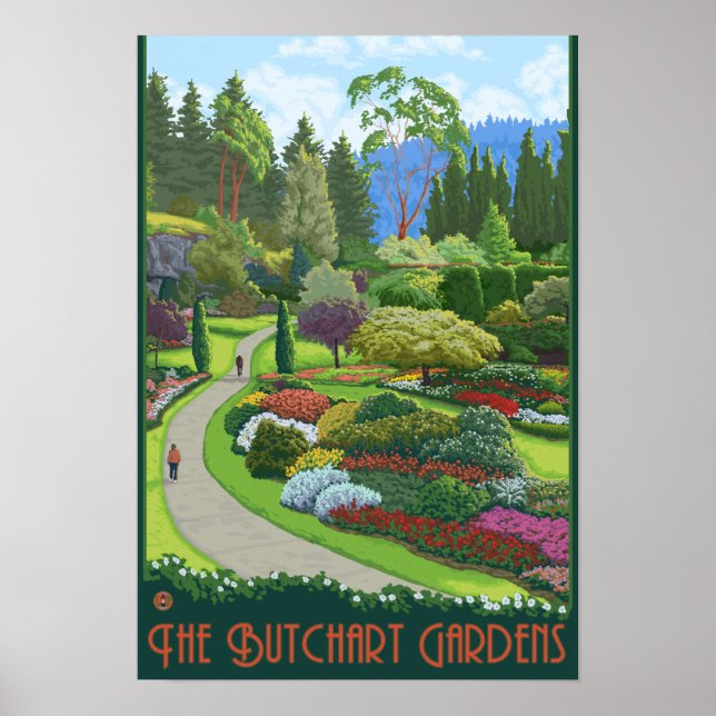 Butchart Gardens - Brentwood Bay Poster (Front)