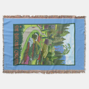 Butchart Gardens - Brentwood Bay Throw Blanket