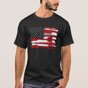 Butcher American Flag Knives USA T-Shirt