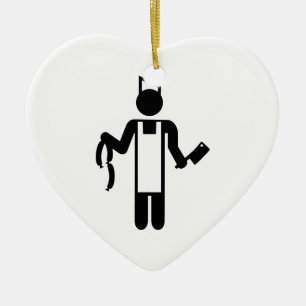 Butcher Ceramic Tree Decoration