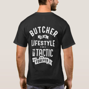 Butcher Job Title Tee Gift For Mens Womens