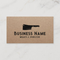 Butcher Meat Cleaver Meats & Poultry Market Kraft