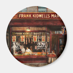 Butcher - Meat priced right 1916 Magnet