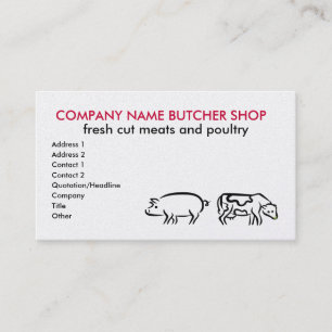 Butcher shop Business Cards