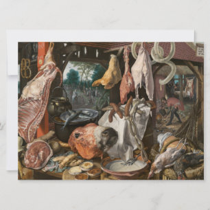 Butcher's Stall (by Pieter Aertsen) Card