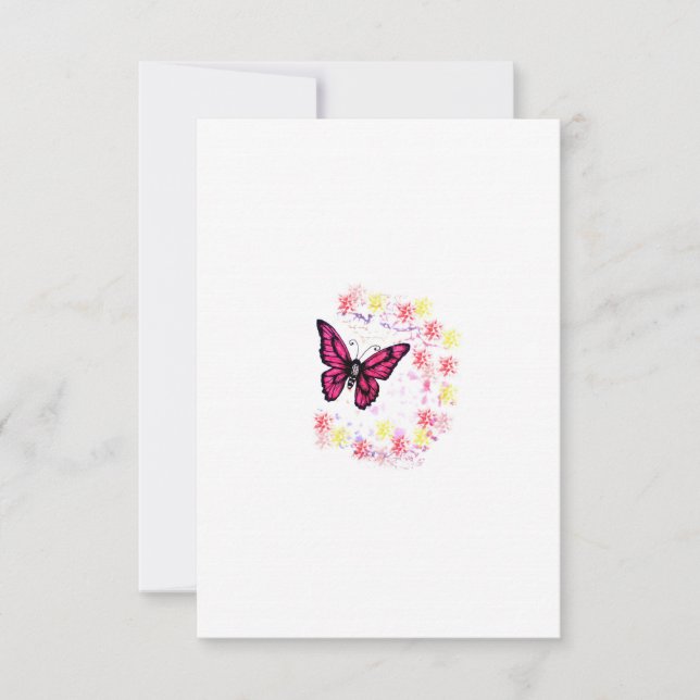 Buterfly Thank You Card (Front)