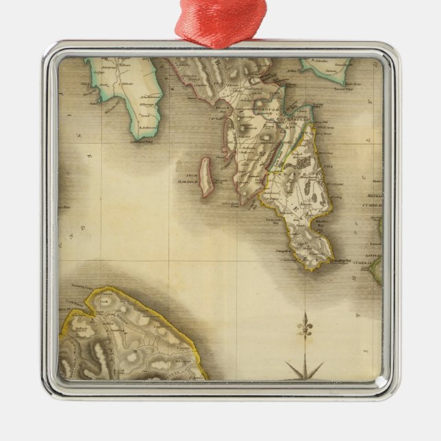 Buteshire Metal Tree Decoration (Front)